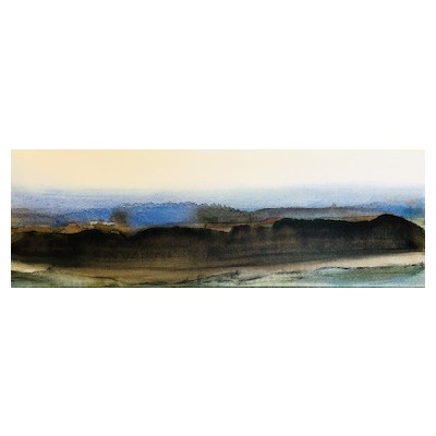 bewegt 6, Acryl auf Leinwand, 30x90 cm